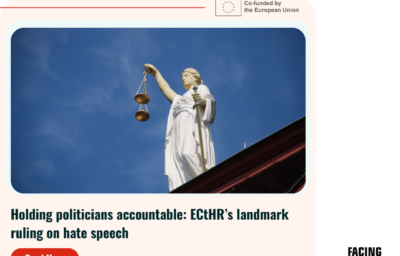New Blog Post Holding politicians accountable: ECtHR’s landmark ruling on hate speech