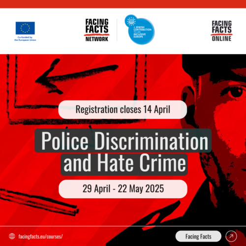 Police Discrimination and Hate Crime Registration closes 14 April 29 April - 22 May 2025